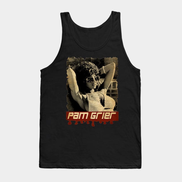 Pam Grier Vintage Tank Top by Teling Balak